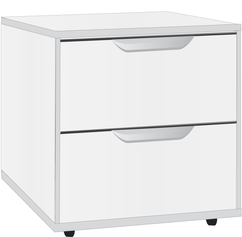 1. 2 Drawer Bedside