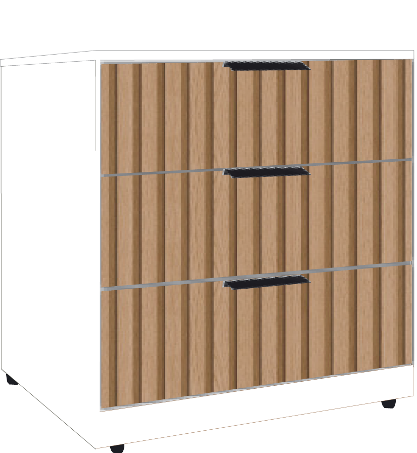1. 3 Midi Wide Chest (WHITE)