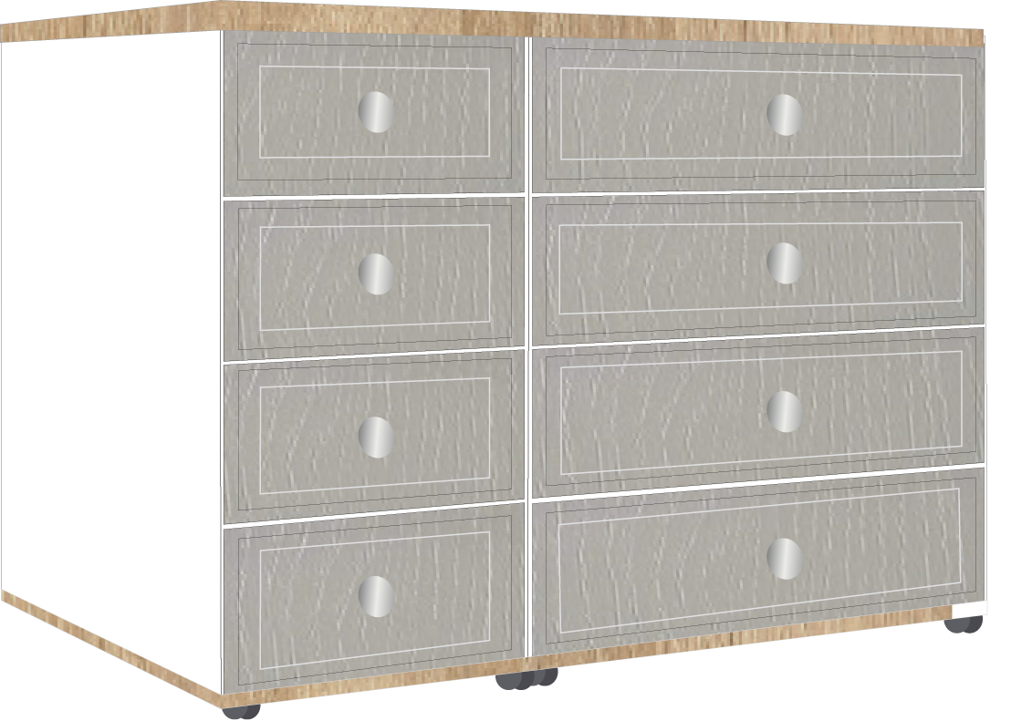 10. 4 + 4 Drawer Chest