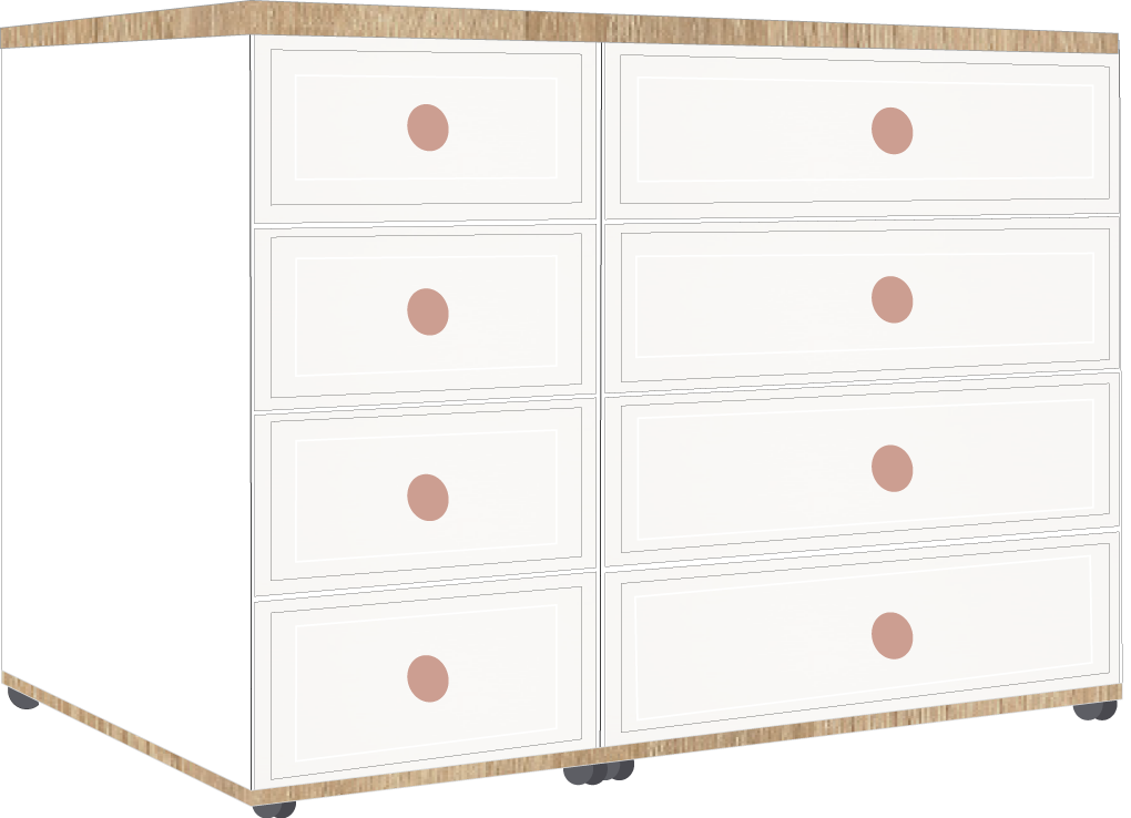 10. 4 + 4 Drawer Chest