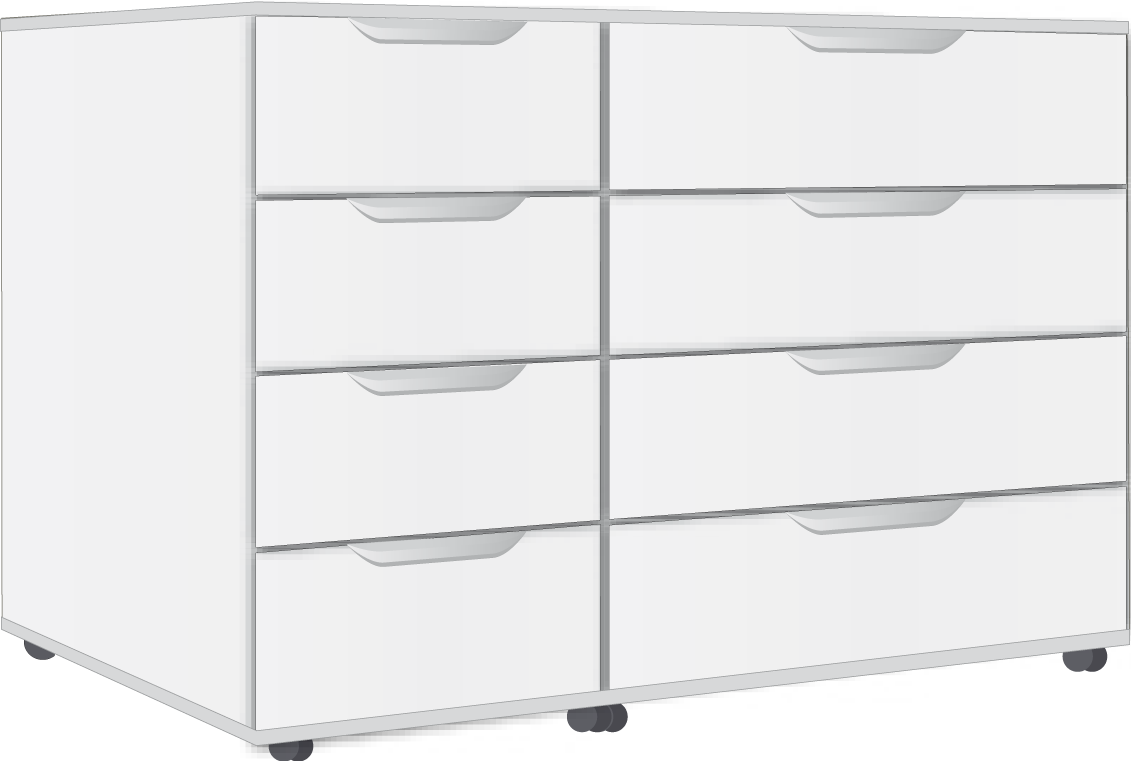 10. 4 + 4 Drawer Chest
