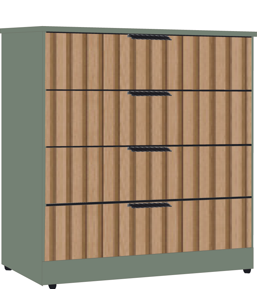10. 4 Drawer Chestt (GREEN)