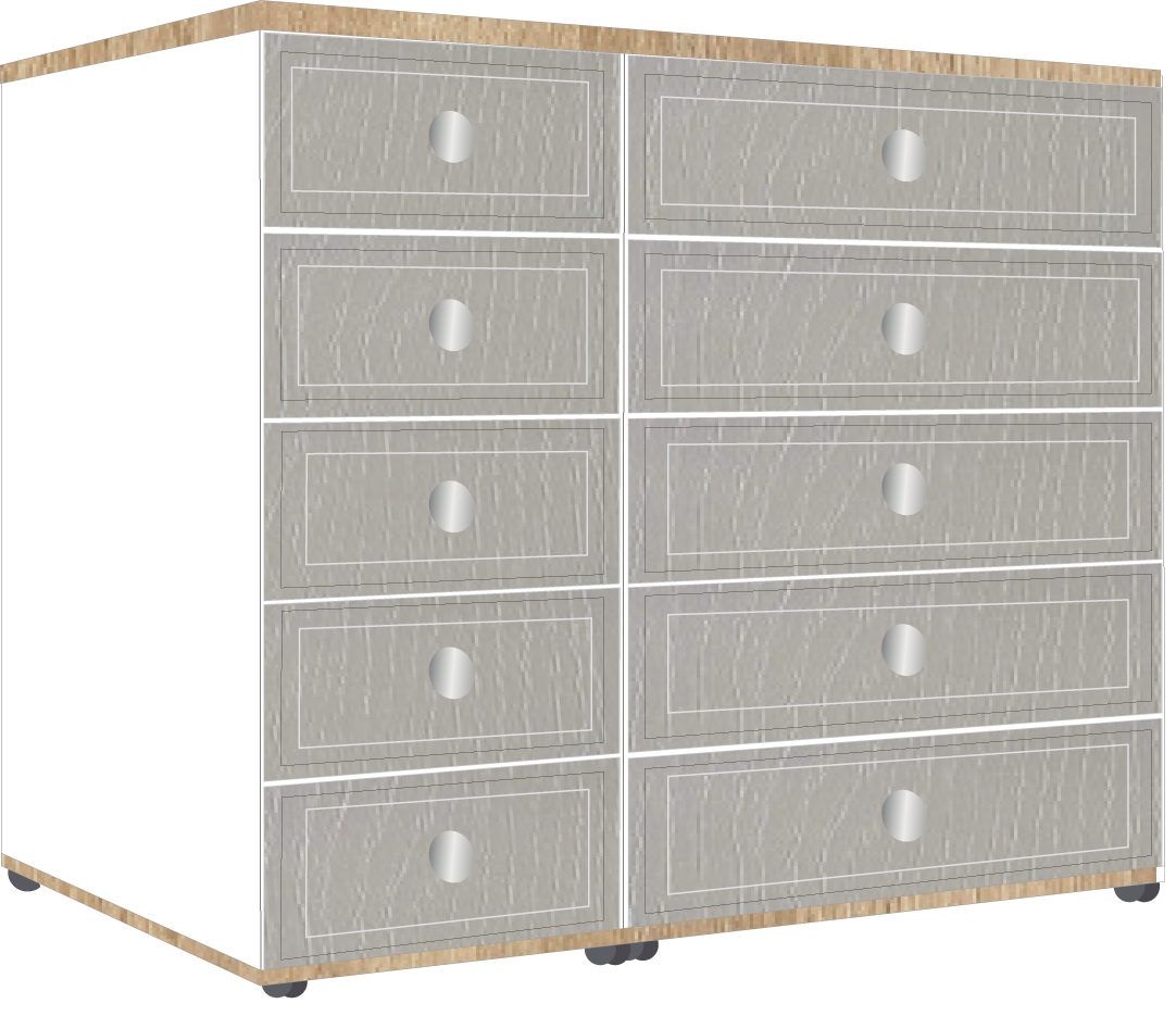 11. 5 + 5 Drawer Chest