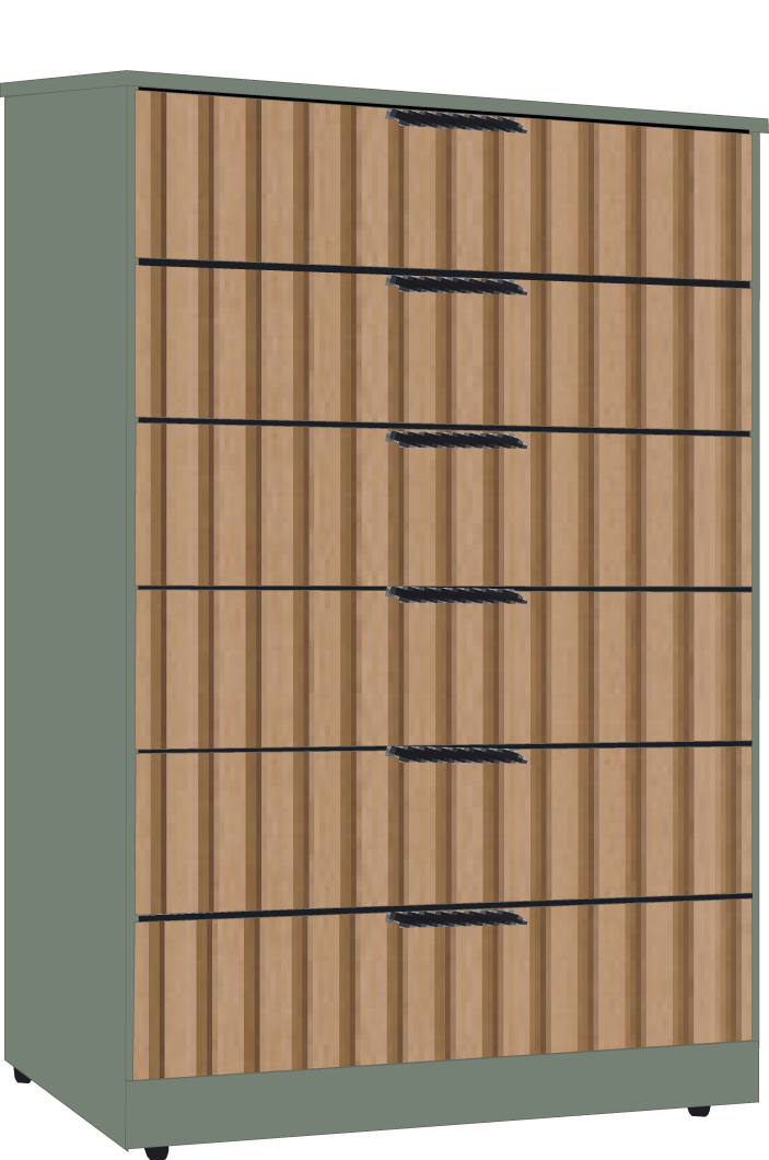 11. 6 Drawer Chestt (GREEN)