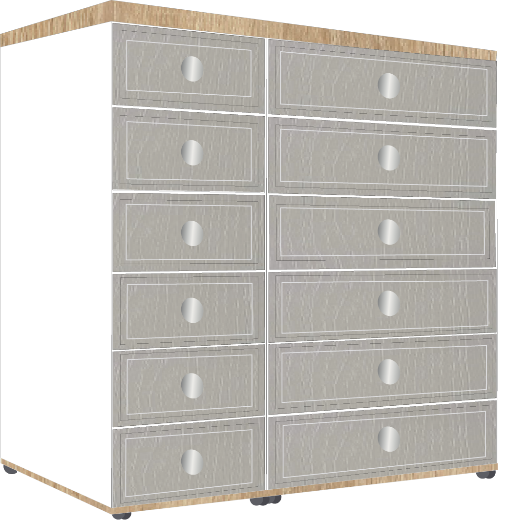 12. 6 + 6 Drawer Chest