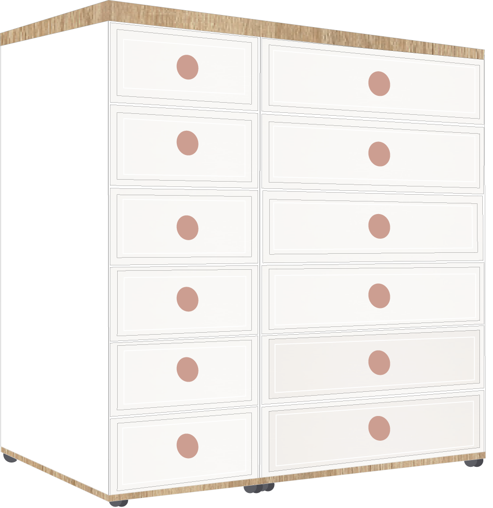 12. 6 + 6 Drawer Chest