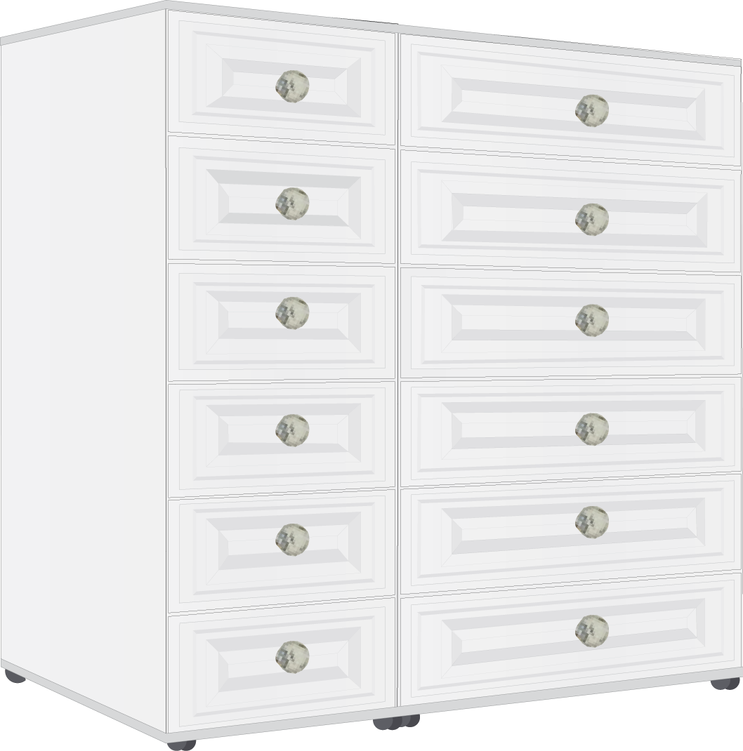 12. 6 + 6 Drawer Chest