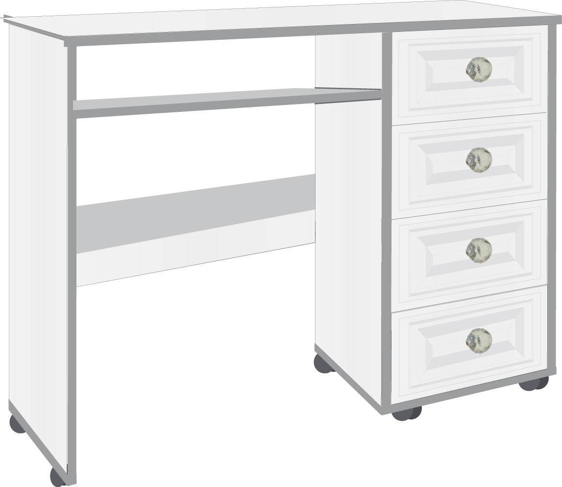 13. 4 Drawer Computer Desk#