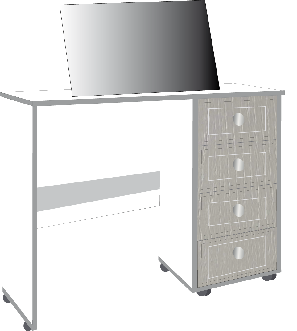 14. 4 Drawer Single Dresser