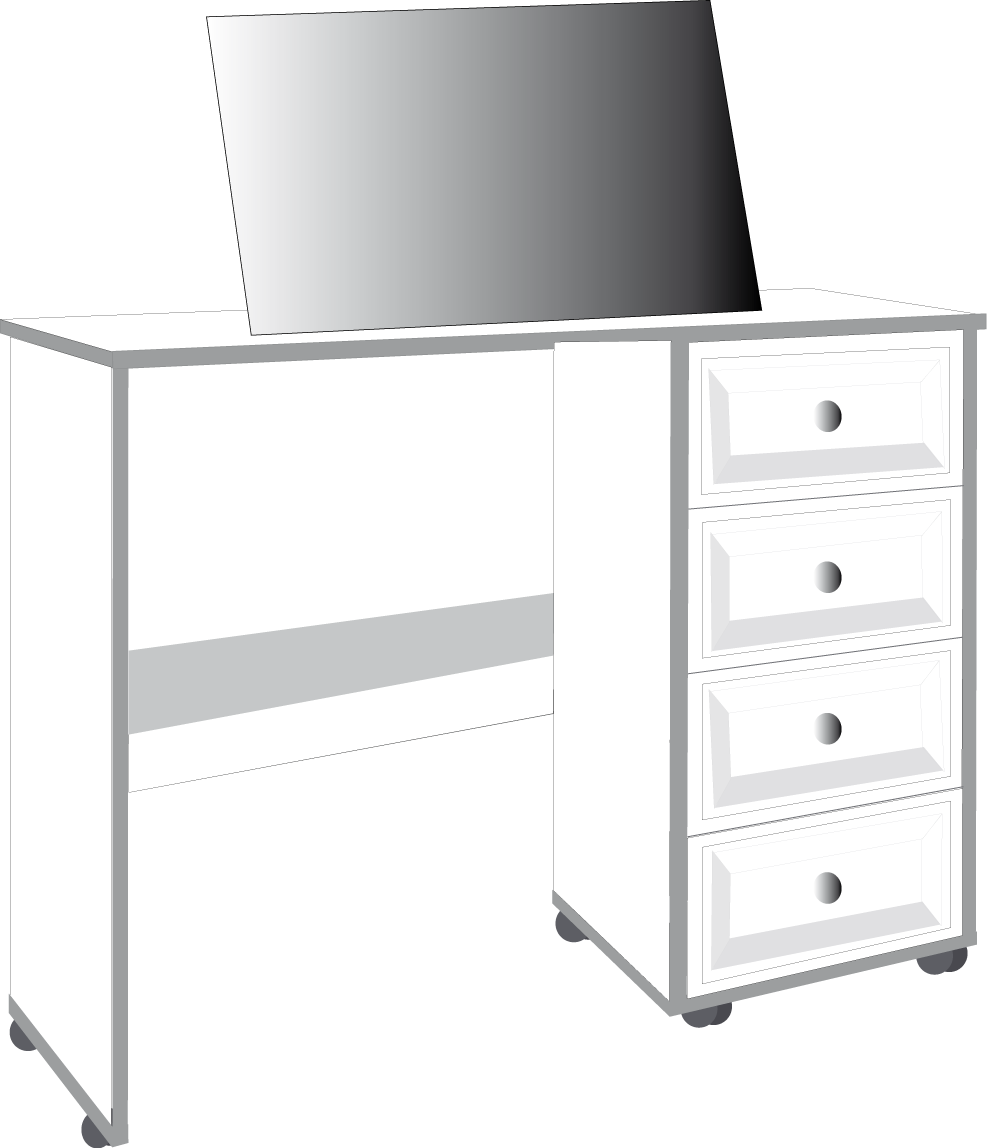 14. 4 Drawer Single Dresser