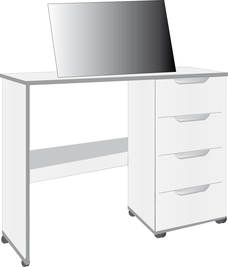 14. 4 Drawer Single Dresser