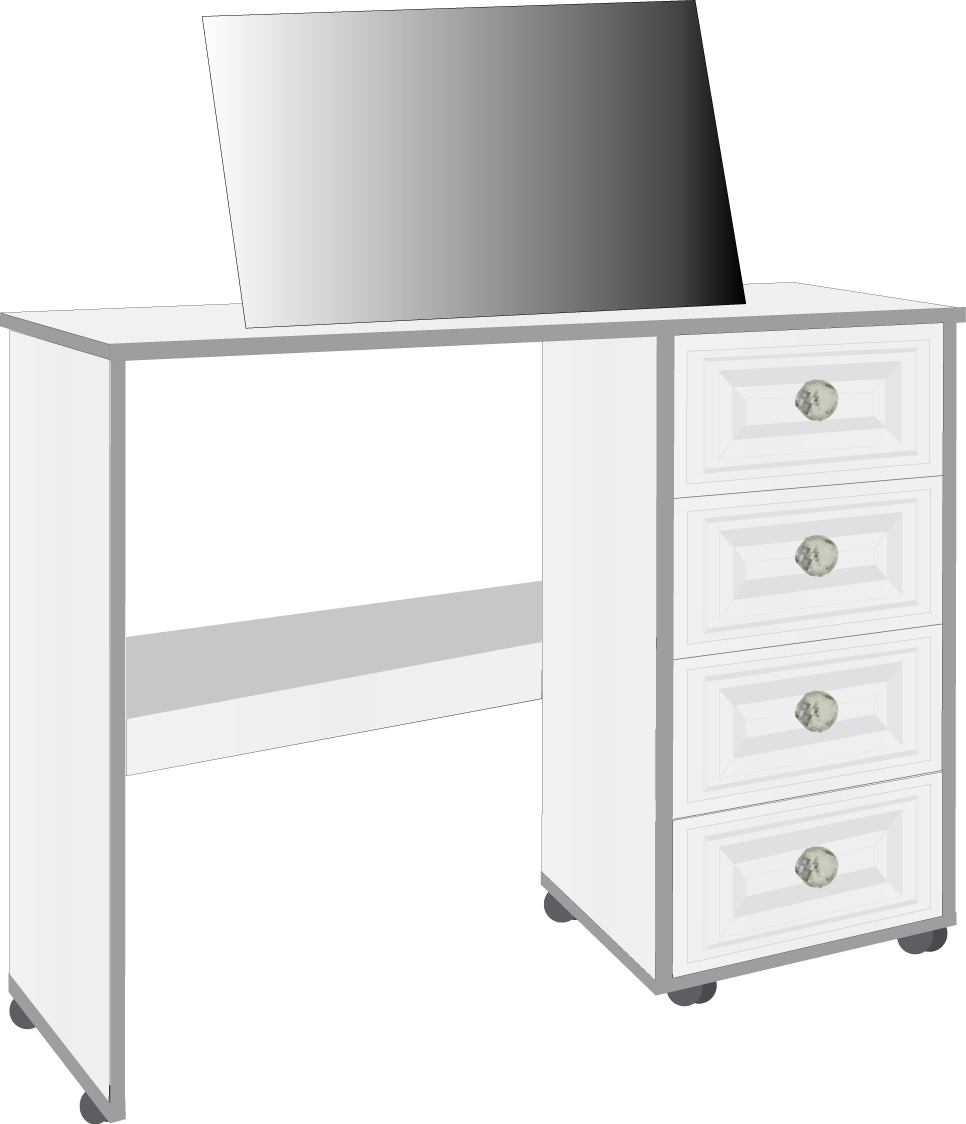 14. 4 Drawer Single Dresser