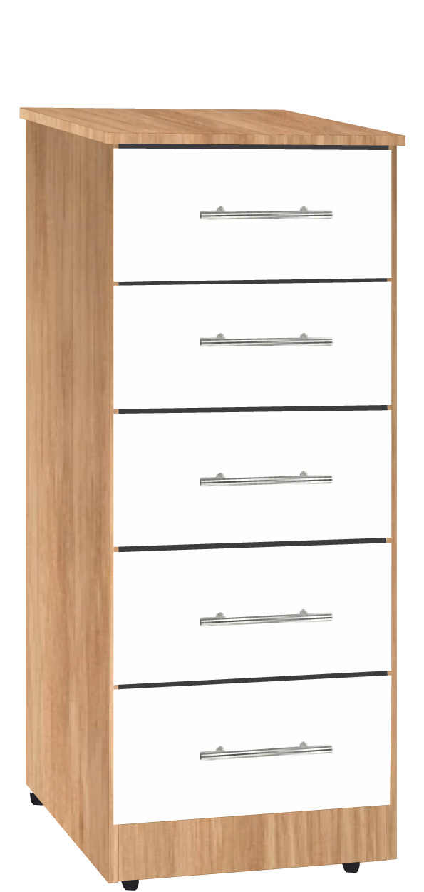 17. 5 Drawer Bedside