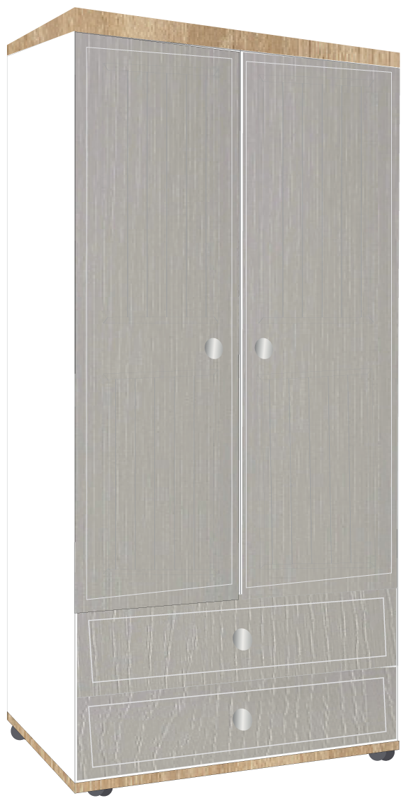 18. 2 Door 2 Drawer Robe