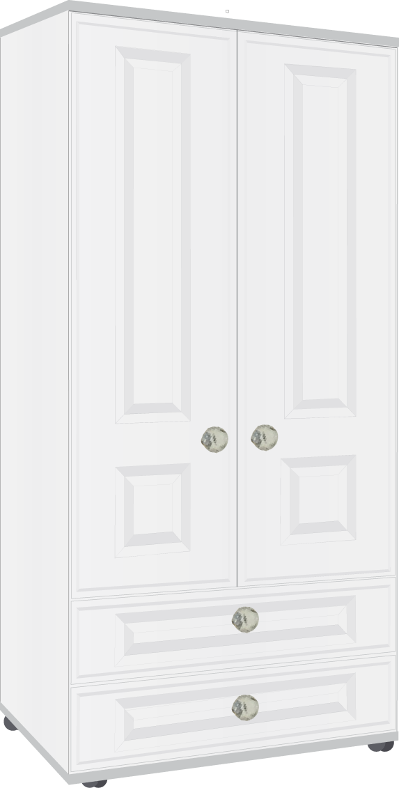 18. 2 Door 2 Drawer Robe