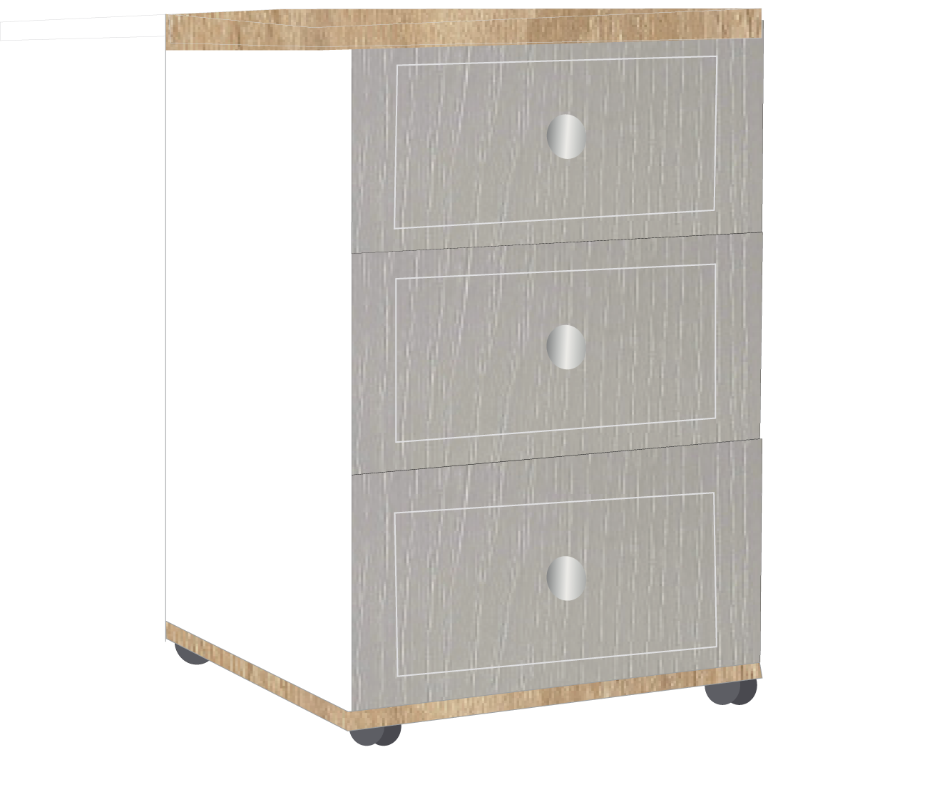 2. 3 Drawer Bedside
