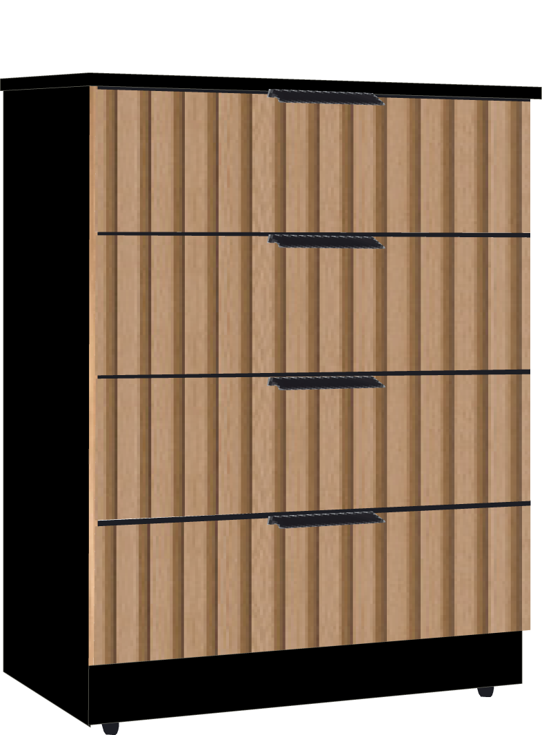 2. 4 Midi Wide Chest (BLACK)