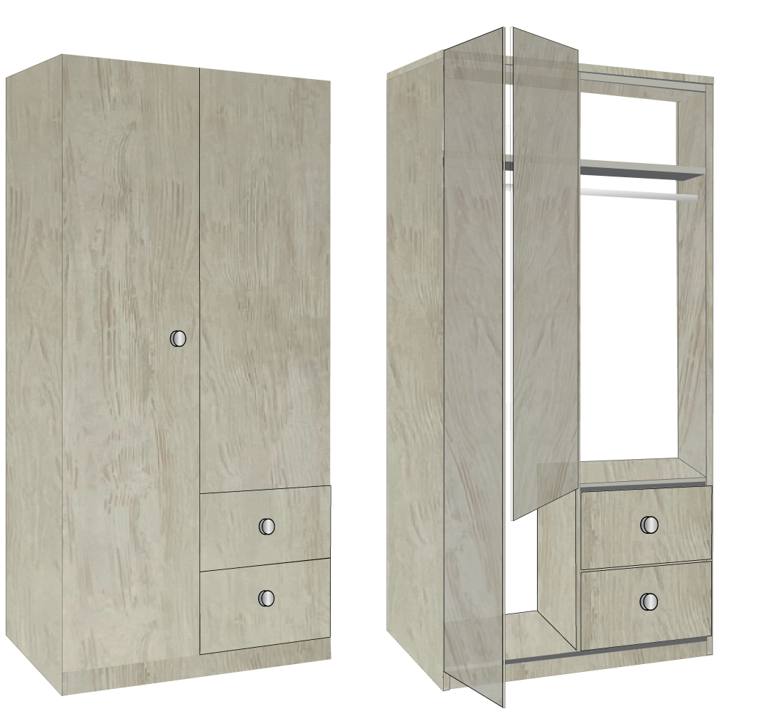 23. Veince Bifold Combi Robe