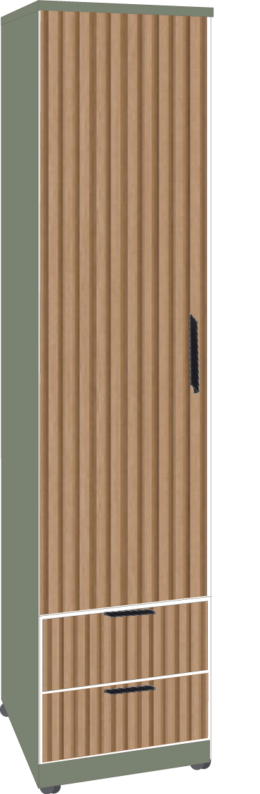 29. 1 Door 2 Drawer Robe (GREEN)