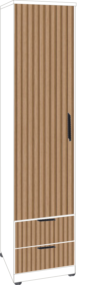 29. 1 Door 2 Drawer Robe (WHTE)