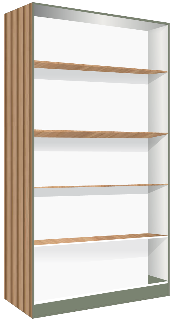 36. Book Case with 4 Shelves (GREEN)