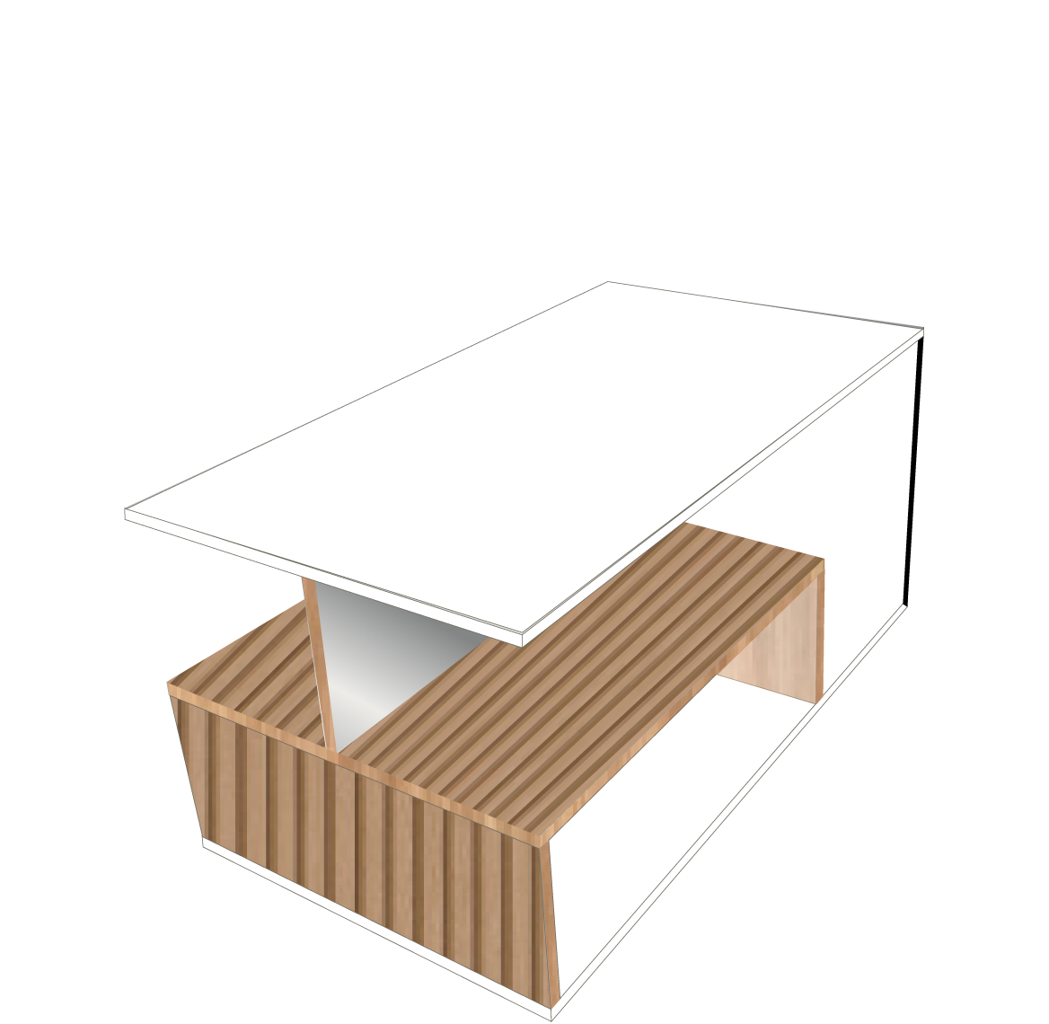 41. COFFY TABLE (WHITE)