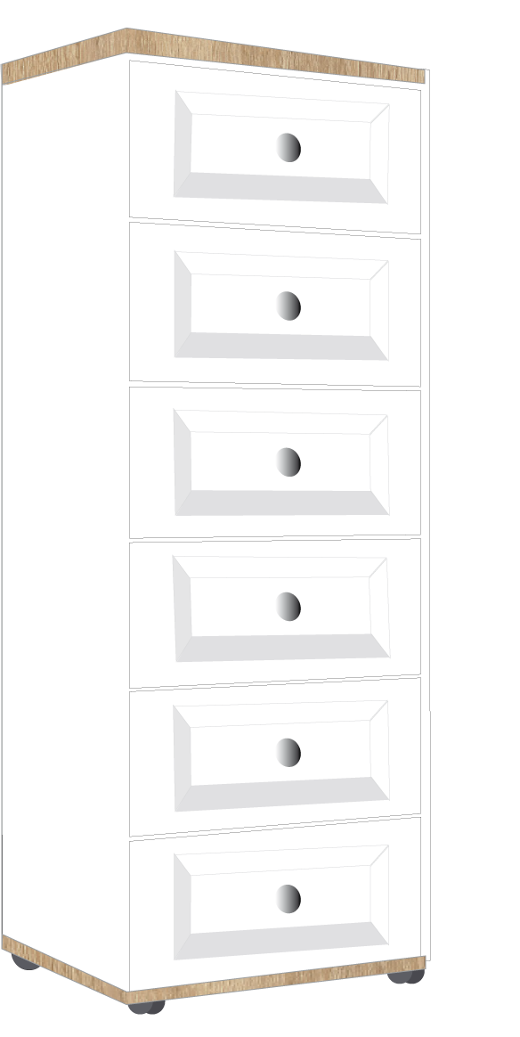 5. 6 Drawer Bedside