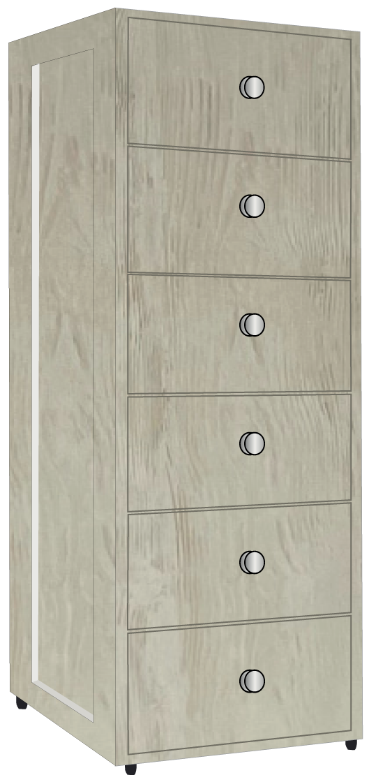5. 6 Drawer Bedside
