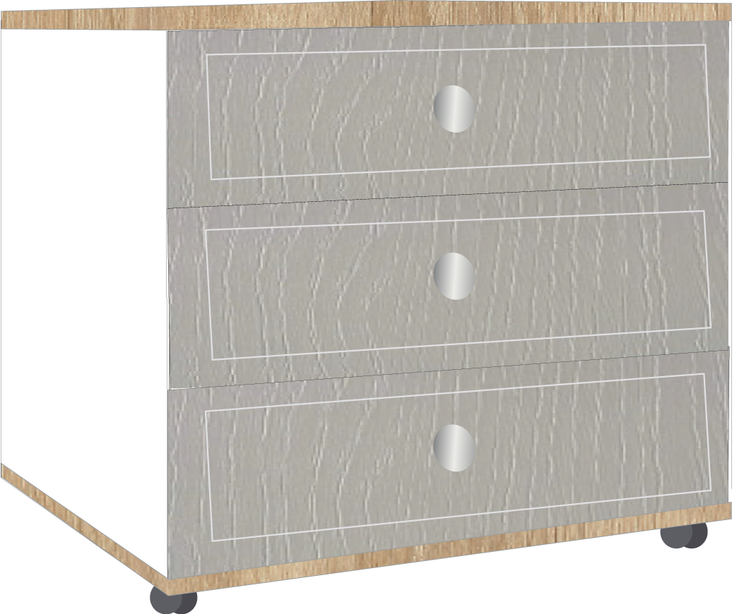 6. 3 Drawer Chest