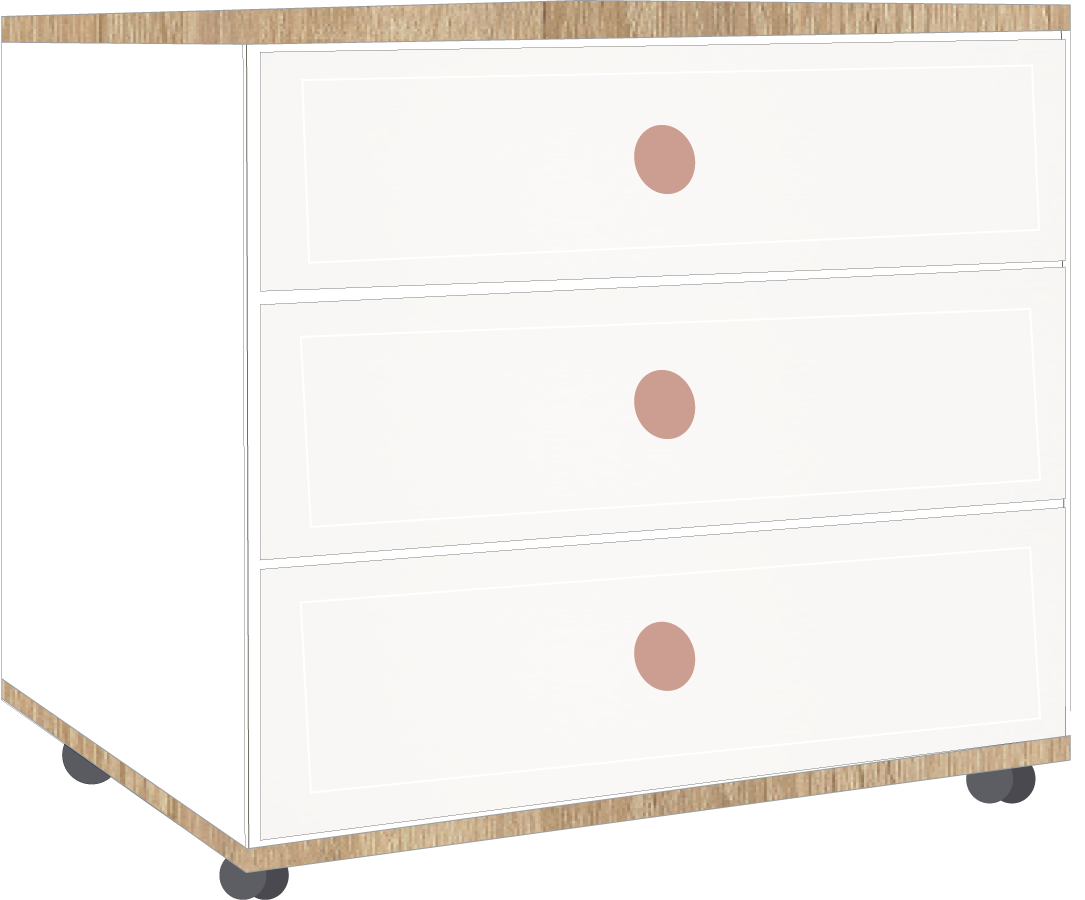 6. 3 Drawer Chest