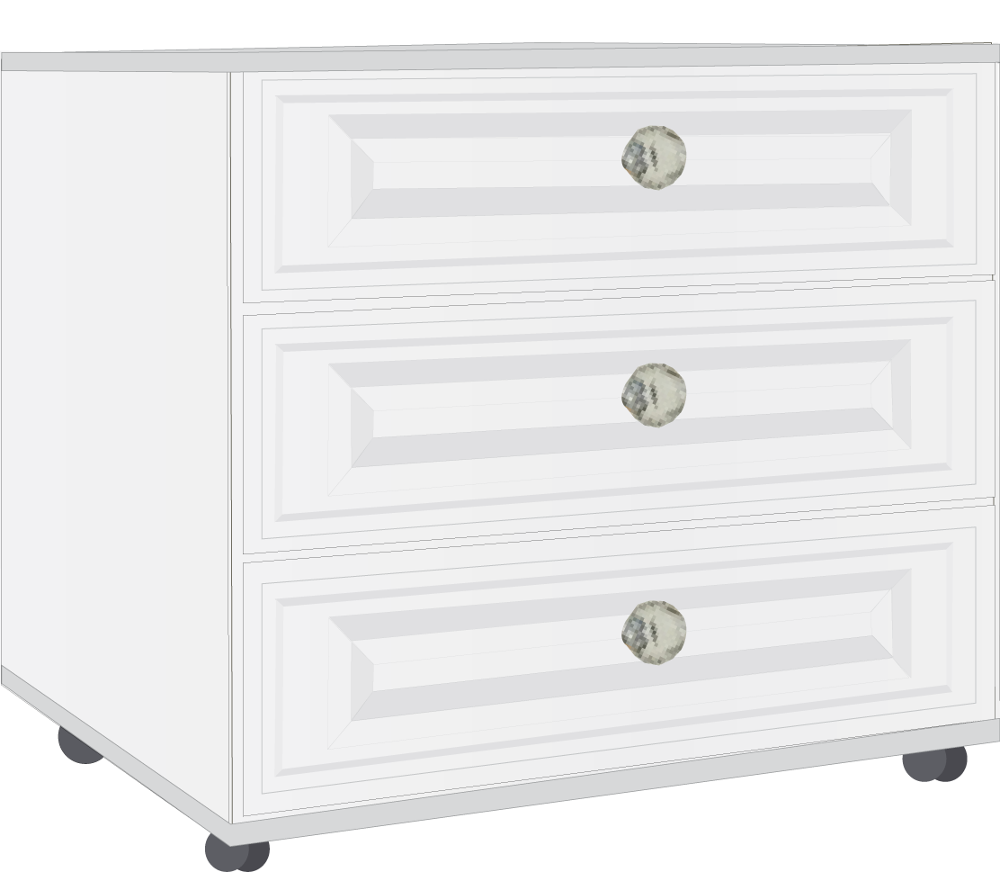 6. 3 Drawer Chest