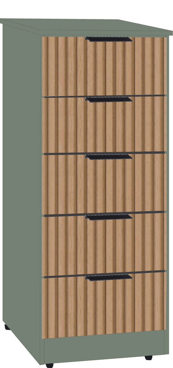7. 5 Drawer Bedsidet (GREEN)