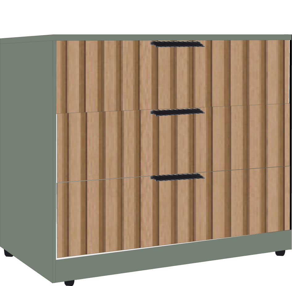 9. 3 Drawer Chestt (GREEN)